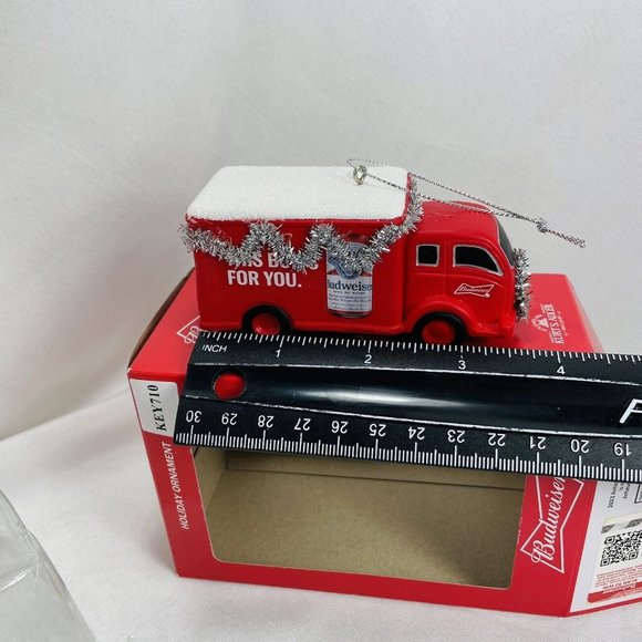 Budweiser Delivery Truck Kurt S. Adler Christmas Holiday Tree Ornament Gift - Picture 13 of 14